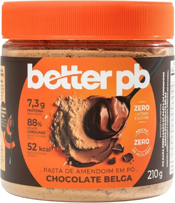 BetterPB Pasta de Amendoim em Pó Chocolate Belga
