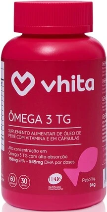 Vhita Ômega 3 1000mg TG e Vitamina E