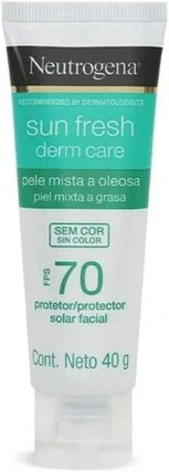 Neutrogena Sun Fresh Derm Care Sem Cor FPS 70